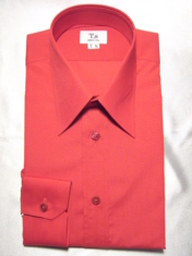 2023年06月21日受注 東京・太田区のN.T様 常連のお客様ですが国産の赤ブロード生地で襟型はレギュラーカラーになります。鮮やかな赤です。!(^^)!